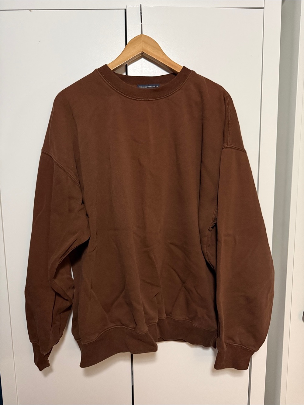 Brandy Melville Chocolate Brown Crewneck Sweatshirt